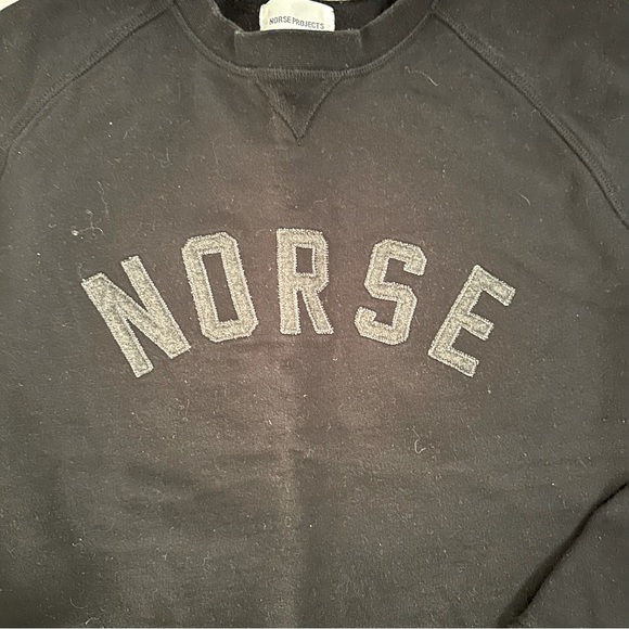 NORSE PROJECTS Black crewneck sweatshirt - Picture 3 of 3